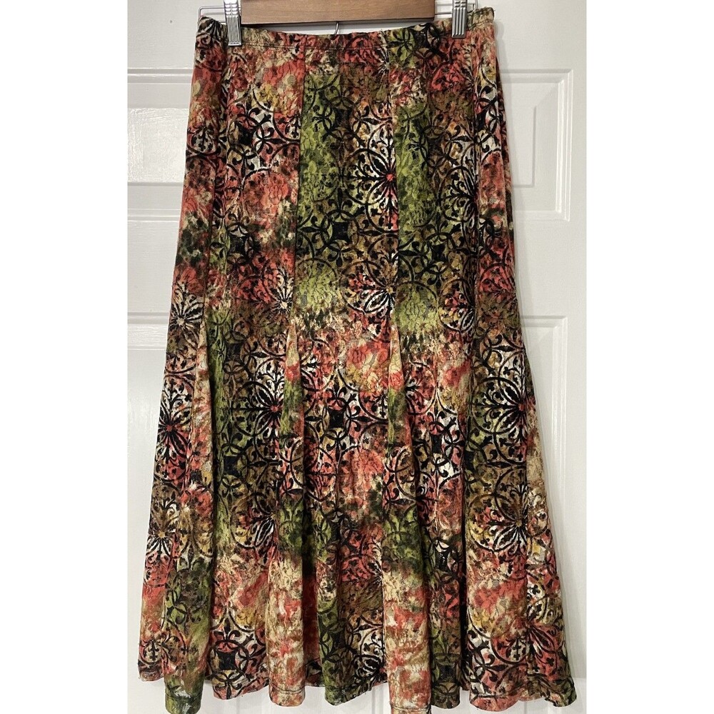 JM Collection Petite M Vintage Y2K Fairycore Grunge Mesh Midi Skirt Bohemian